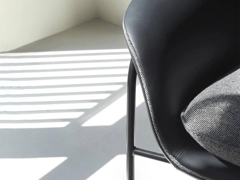 Normann Copenhagen Drape Lounge Chair with Headrest-Ultra Leather