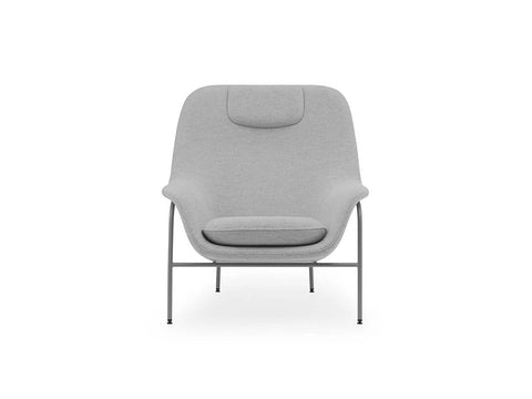 Normann Copenhagen Drape Lounge Chair with Headrest-Ultra Leather