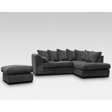 Furniture 786 Ltd (Right Hand Facing, Grey) Montana Fabric Corner Sofa