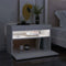 vidaXL Bedside Cabinet with LED Lights Brown Oak 60x35x40 cm