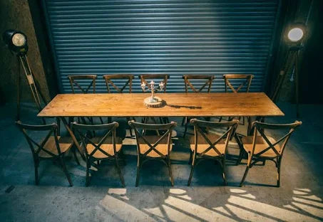 Long Pine Trestle Table - Seats 10