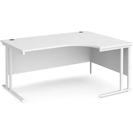 Maestro 25 right hand ergonomic desk - White 1600x1200 / White