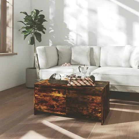 vidaXL Shoe Cabinet Smoked Oak 30x35x105 cm Engineered Wood