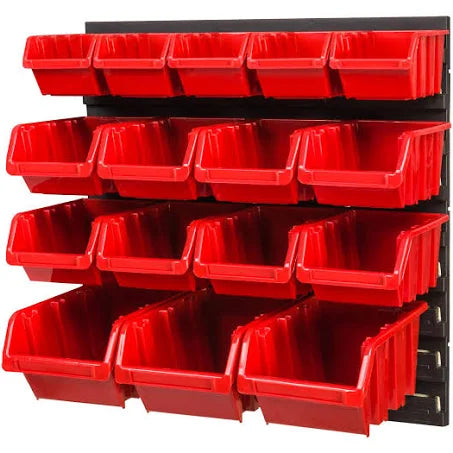 PAFEN 16-Box Wall Shelf Storage System 386 x 390 mm Stacking Boxes