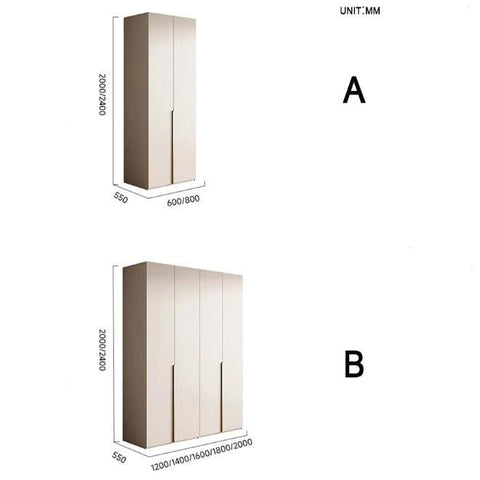 Sid Wardrobe, White B(1800mm)
