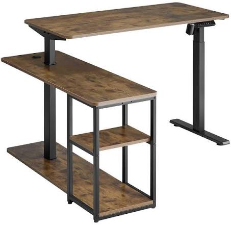 SpeaKa Professional Sitz-/Steh-Schreibtisch höhenverstellbar,