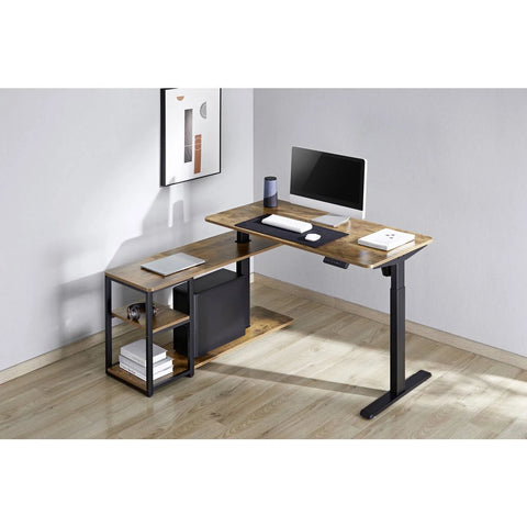 SpeaKa Professional Sitz-/Steh-Schreibtisch höhenverstellbar,