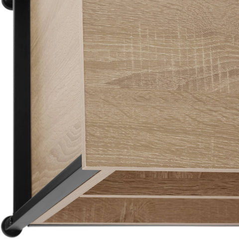 Tectake TV Cabinet Navan 147X41X60.5 cm with 4 Compartments & Adjustable Shelves ...
