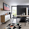Furniture To Go Brolo 3 Door 1 Drawer Wide Sideboard With the Walnut and Dark ...