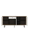 Furniture To Go Brolo 3 Door 1 Drawer Wide Sideboard With the Walnut and Dark ...