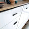 Furniture To Go Brolo 3 Door 1 Drawer Wide Sideboard With the Walnut and Dark ...