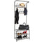 Tectake Wardrobe with Shoe Rack - Black