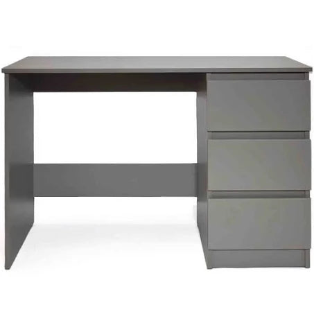 FWStyle Stora 3 Drawer Dressing Table Desk - Matt Grey