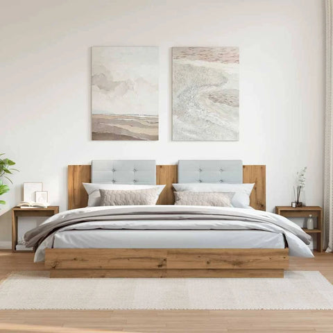 vidaXL Bedside Cabinets 2 Pcs Artisan Oak 40x30x40 cm Engineered Wood