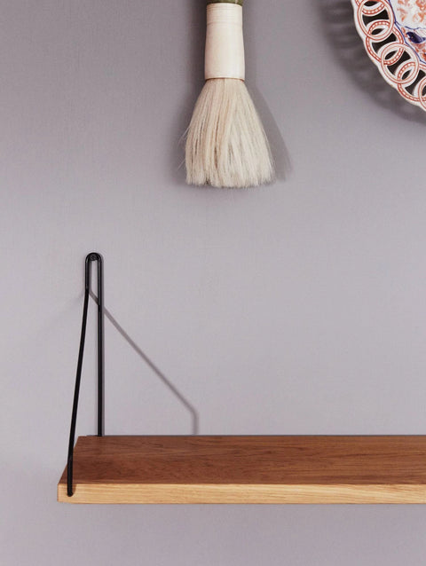 Shelf by Frama Depth: 27 cm / Width: 60 cm / Stainless Steel Brackets / Oiled Oak