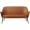 Warm Nordic Dwell 2-Seater Sofa, Cognac Leather