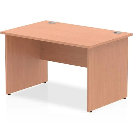 Impulse Straight Desk Panel End Leg White 1200 x 800mm