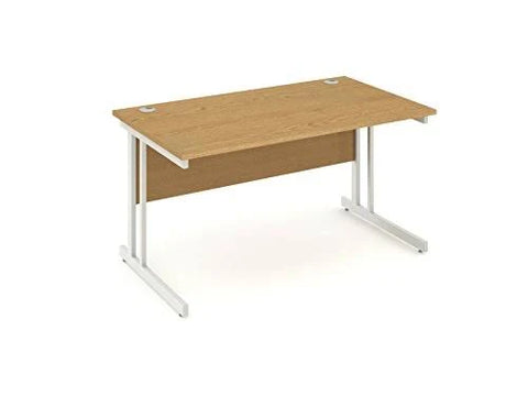 Impulse Straight Desk Panel End Leg White 1200 x 800mm