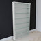 Watsons Exhibit Solid Wood 6 Shelf Glass Wall Display Cabinet White