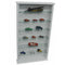 Watsons Exhibit Solid Wood 6 Shelf Glass Wall Display Cabinet White