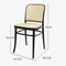 Renee Rattan Dining Chair, Black