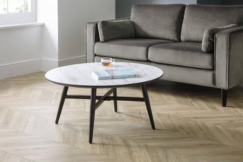 Firenze Marble Effect Coffee Table - Julian Bowen