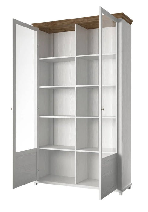 Evora 13 Display Cabinet 126cm - Oak Lefkas 126cm