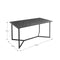 Dunelm Brayden 4-6 Seater Rectangular Dining Table, Parquet Effect, Dark Wood ...