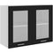 vidaXL Hanging Glass Cabinet Chipboard Kitchen Furniture Storage Shelf Wall ...