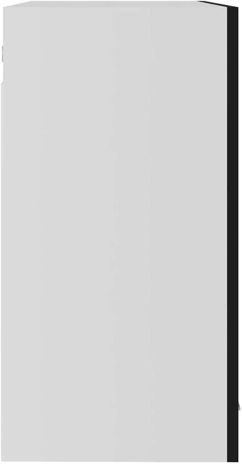 vidaXL Hanging Glass Cabinet Chipboard Kitchen Furniture Storage Shelf Wall ...