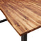 vidaXL Dining Table with Live Edge 180x90x75 cm Solid Wood Acacia