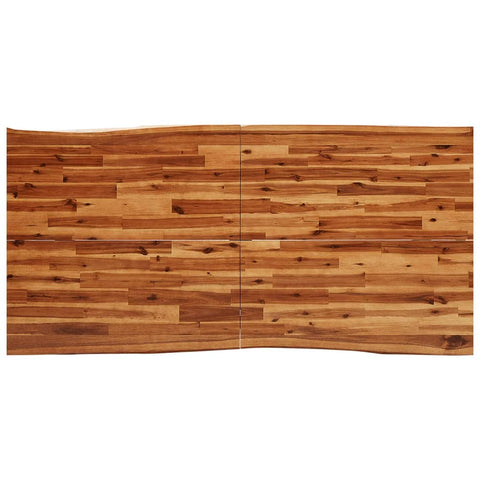 vidaXL Dining Table with Live Edge 180x90x75 cm Solid Wood Acacia
