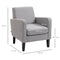 HOMCOM Modern Accent Armchair Light Grey, Grey