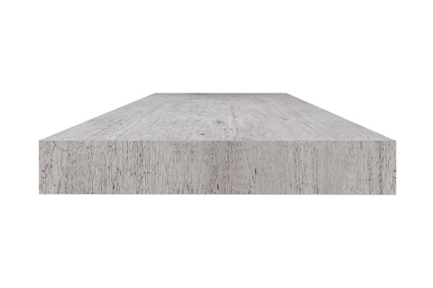 vidaXL Floating Wall Shelves 2 Pcs Concrete Grey 120x23.5x3.8 cm MDF