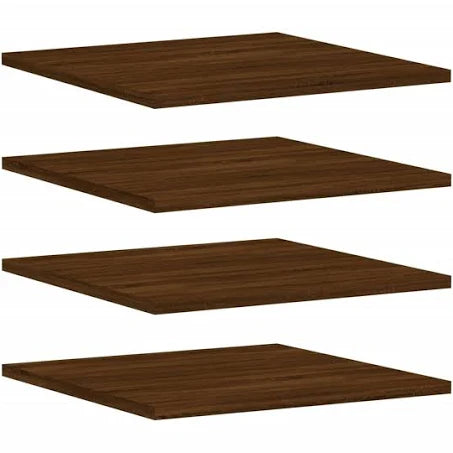 vidaXL Wall Shelves 4 Pcs Brown Oak 40x50x1.5 cm Engineered Wood