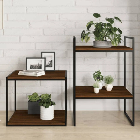 vidaXL Wall Shelves 4 Pcs Brown Oak 40x50x1.5 cm Engineered Wood