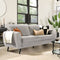 Grace 3+2 Seater Sofa, Dove Grey Classic Plush Fabric