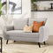 Grace 3+2 Seater Sofa, Dove Grey Classic Plush Fabric