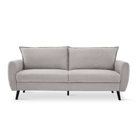 Grace 3+2 Seater Sofa, Dove Grey Classic Plush Fabric