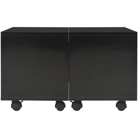 vidaXL Coffee Table High Gloss Black 60x60x35 cm Chipboard