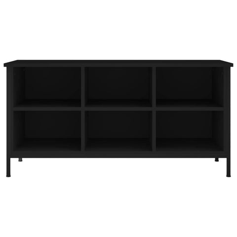 vidaXL Shoe Cabinet Smoked Oak 100x35x50 cm Engineered Wood
