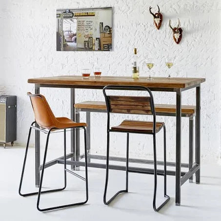 Dining Table - Poseur - Walnut - 120x80cm - Industrial - Reclaimed Furniture ...
