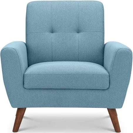 Monza Compact Retro Chair - Blue - Julian Bowen