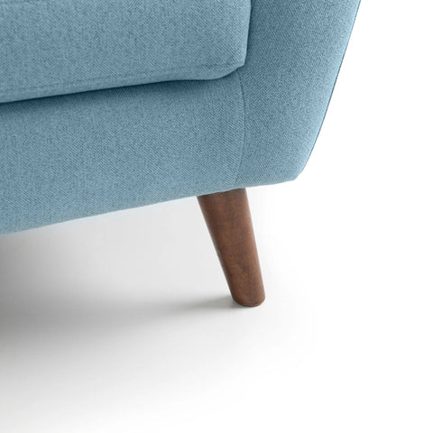 Monza Compact Retro Chair - Blue - Julian Bowen