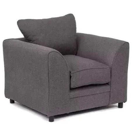 Dorota II Fabric Armchair - Dark Grey Dark Grey / Right Arm / No Extras
