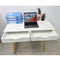 Gr8 Home Wooden White Computer Desk with Drawers - Ivory