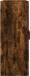 vidaXL Wall Mounted Cabinet Smoked Oak 69.5x34x90 cm
