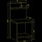 Ullman Bedside Table - Wenge - Decorotika