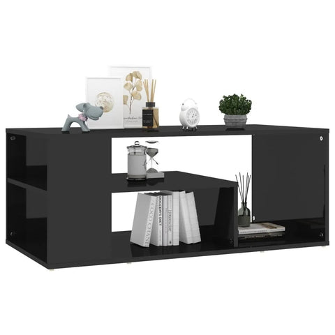 vidaXL Coffee Table High Gloss White 100x50x40 cm Chipboard