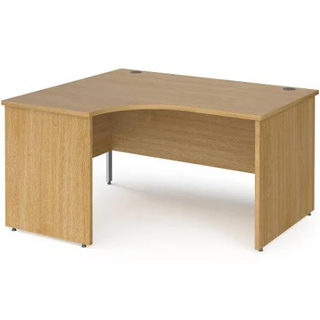 Dams International Left Hand Corner Desk Contract 25 Oak 1,400 x 1,200 x 725 mm